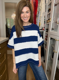 DOORBUSTER! Around Town Striped Top in Multiple Colors *Final Sale*