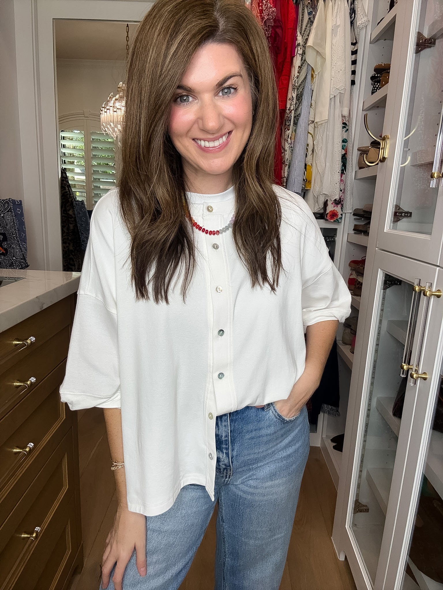 The Finishing Touch Cardigan in White