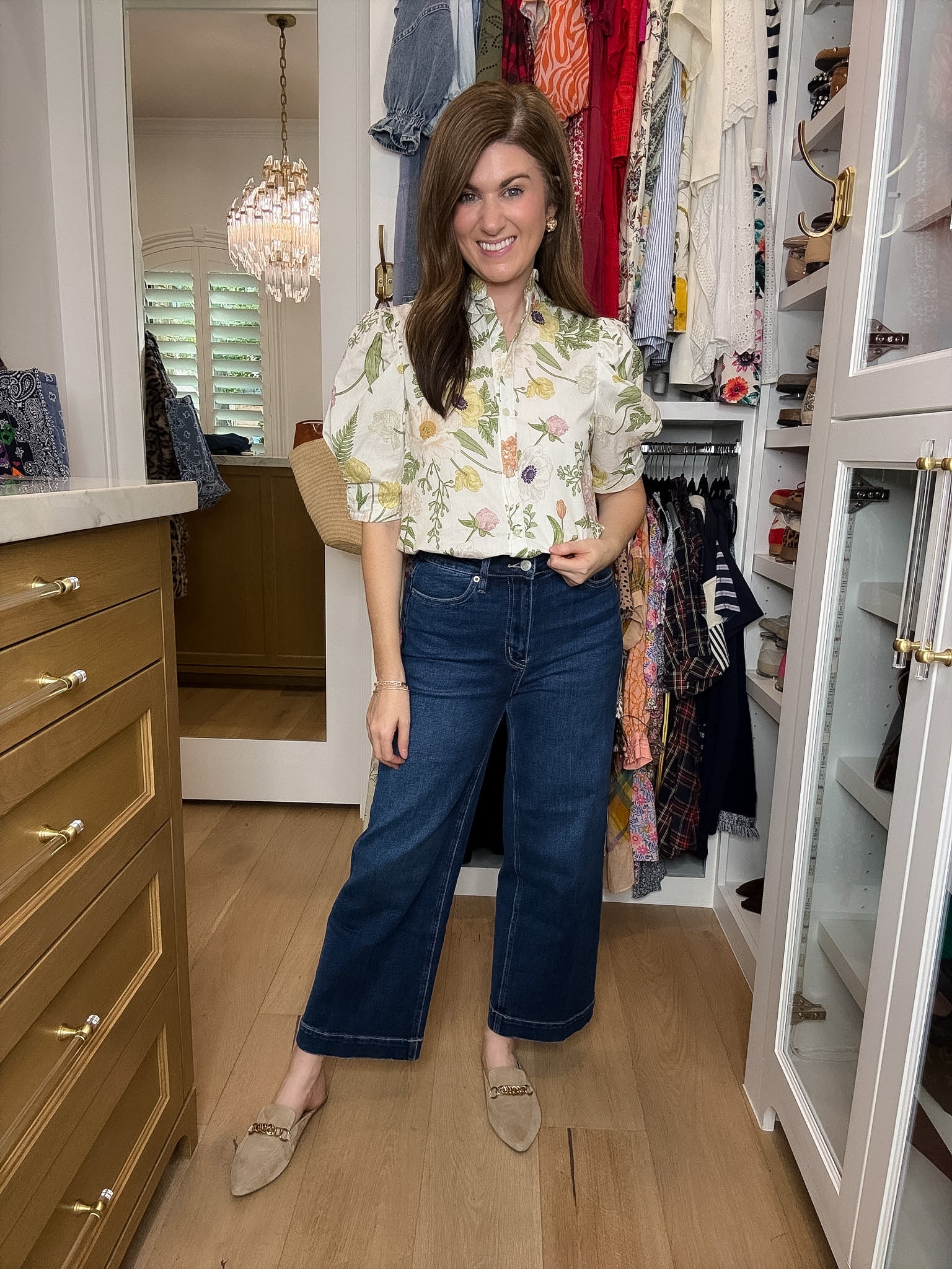 Mica Becca High Rise Wide Crop Trouser Hem