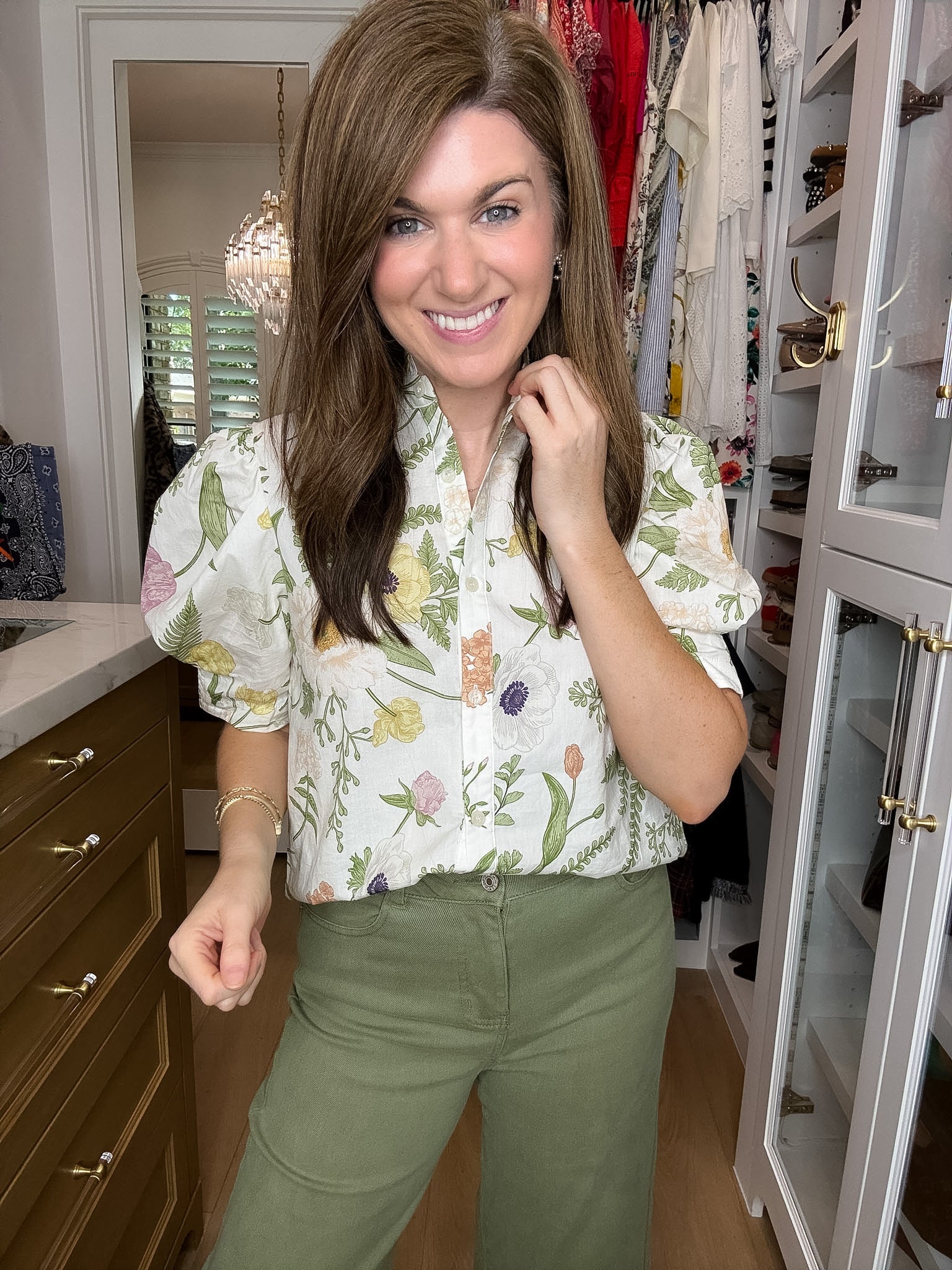 Petal and Fern Top in Cream