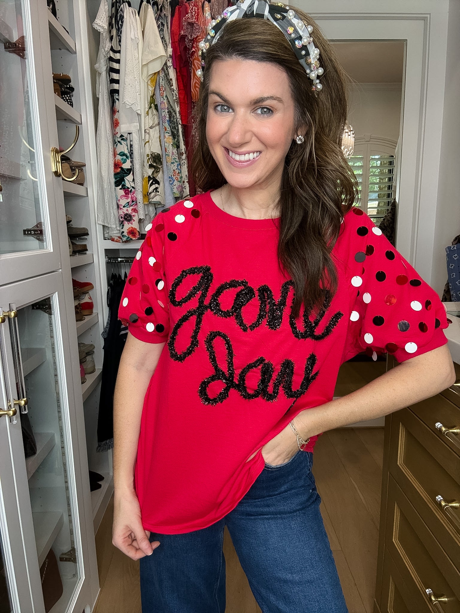 Bring the Spirit Top in Red/Black *Final Sale*