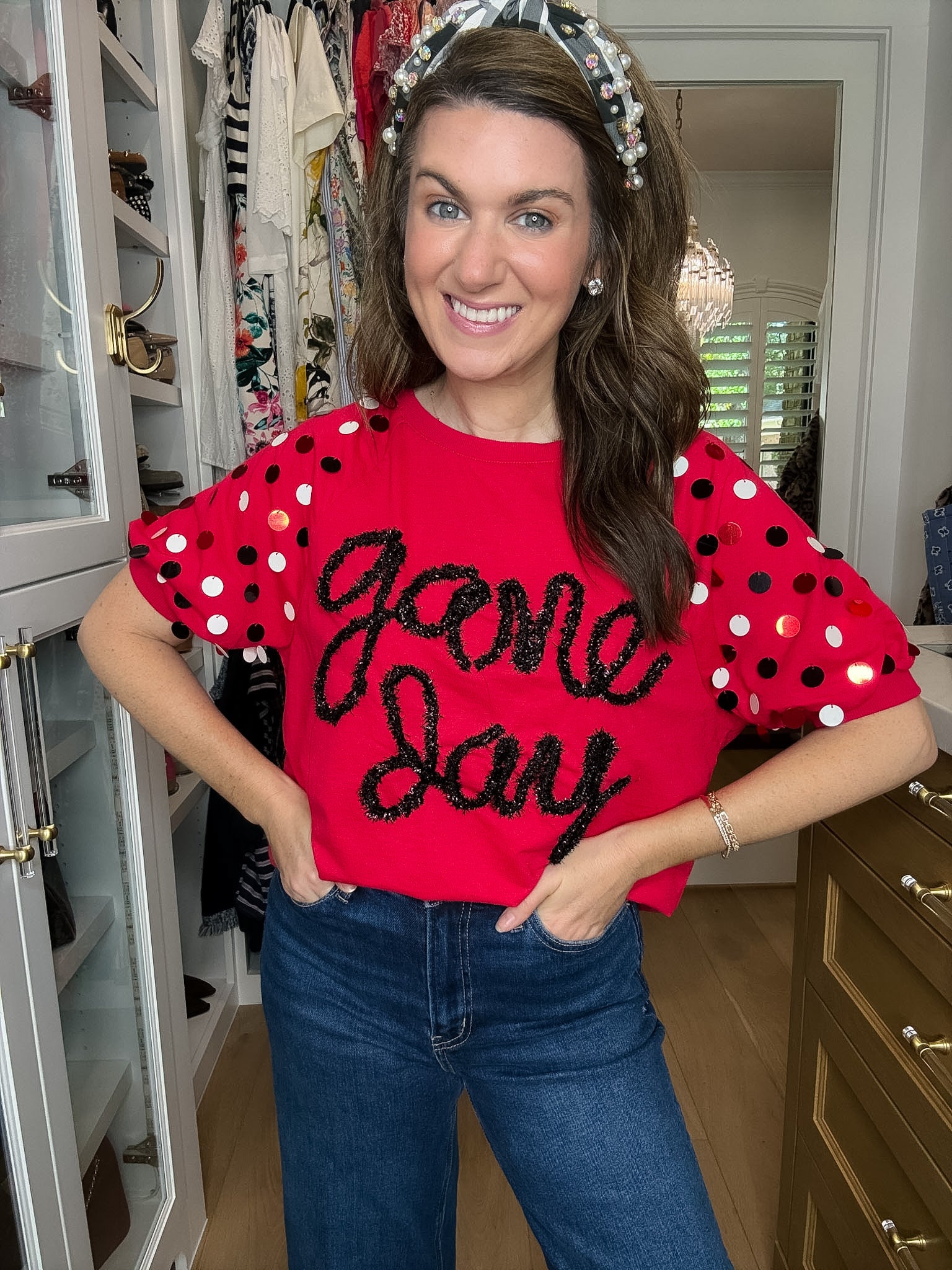 Bring the Spirit Top in Red/Black *Final Sale*