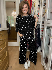 Perfectly Spotted Set in Black