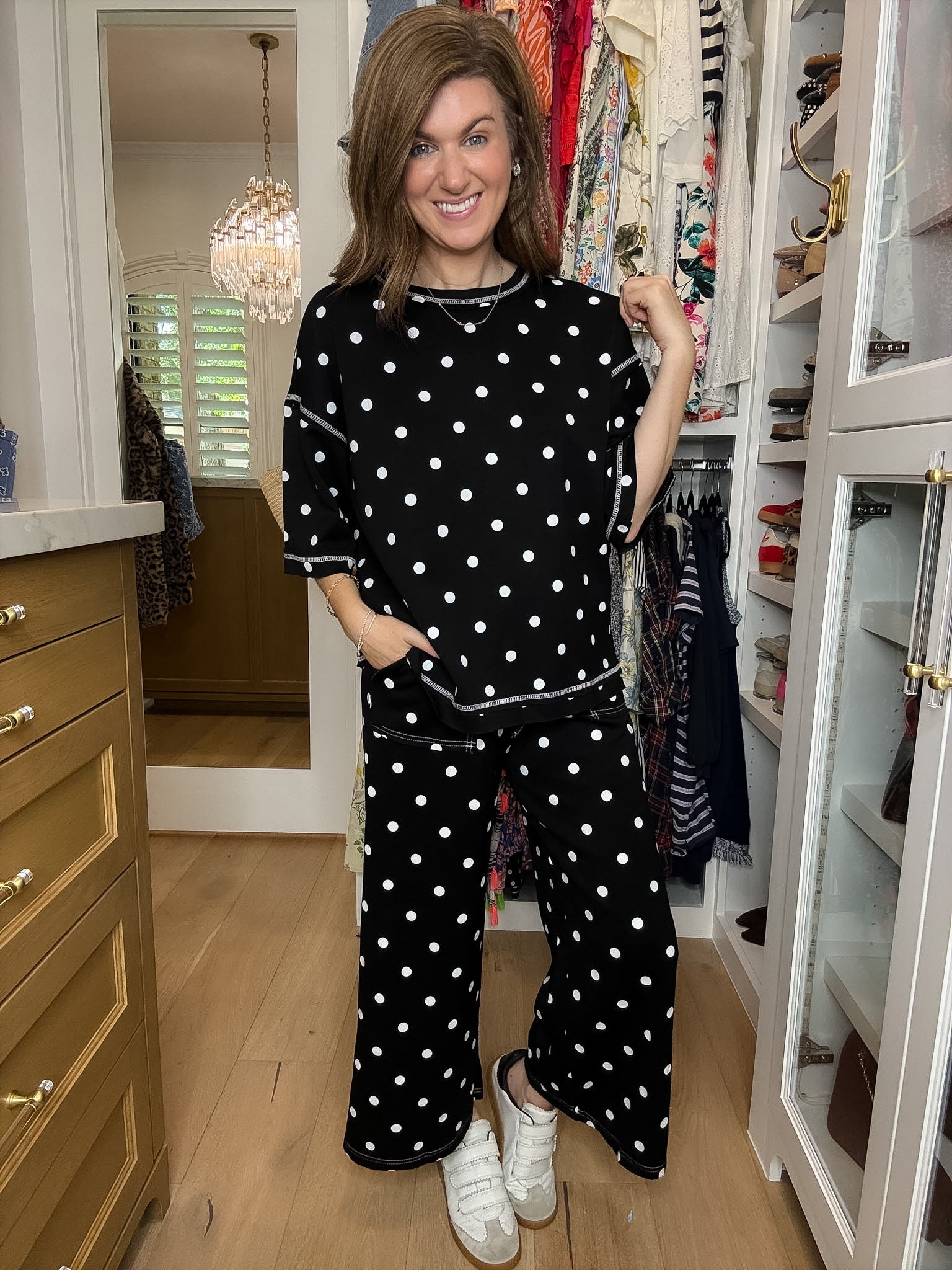 Perfectly Spotted Set in Black