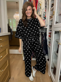 Perfectly Spotted Set in Black