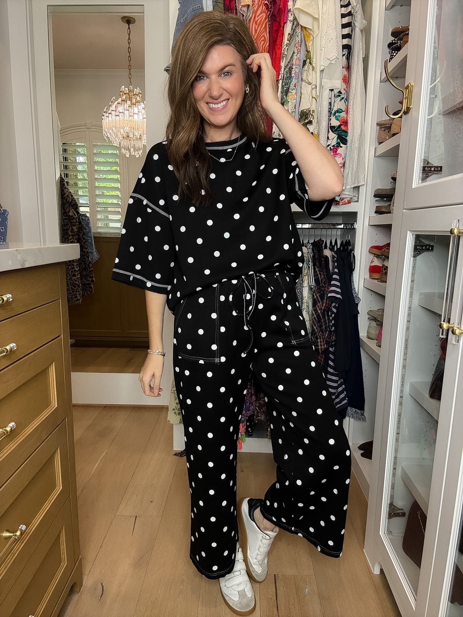 Perfectly Spotted Set in Black