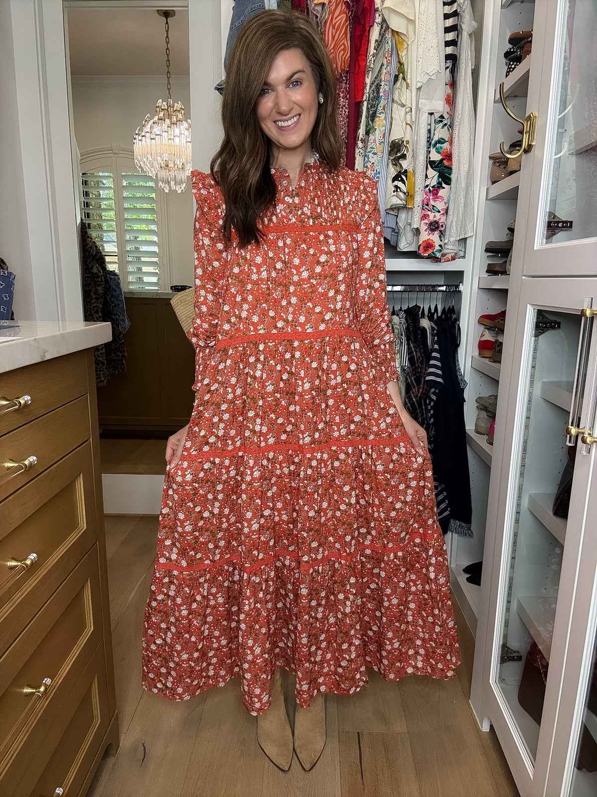 Autumn Keepsake Floral Maxi Dress