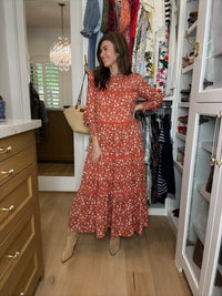 Autumn Keepsake Floral Maxi Dress