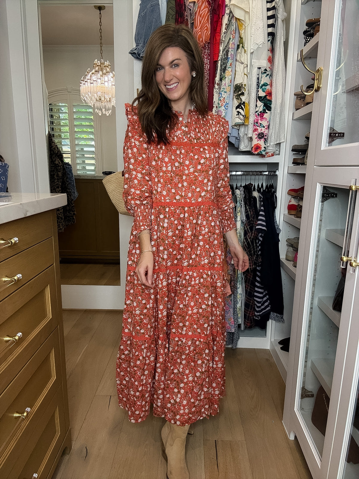 Autumn Keepsake Floral Maxi Dress