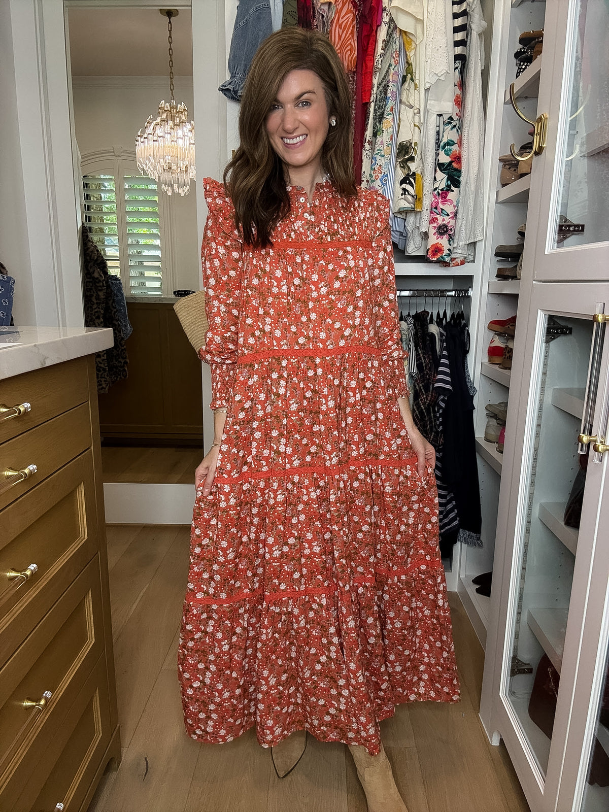 Autumn Keepsake Floral Maxi Dress