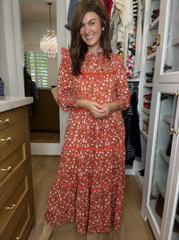 Autumn Keepsake Floral Maxi Dress