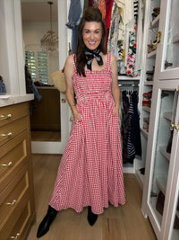 Sweet Tradition Gingham Maxi Dress
