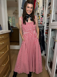 Sweet Tradition Gingham Maxi Dress