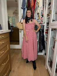 Sweet Tradition Gingham Maxi Dress