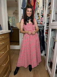 Sweet Tradition Gingham Maxi Dress
