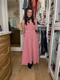 Sweet Tradition Gingham Maxi Dress