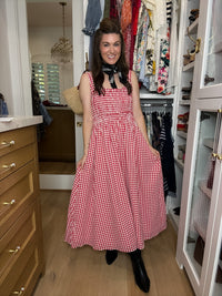 Sweet Tradition Gingham Maxi Dress