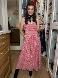Sweet Tradition Gingham Maxi Dress