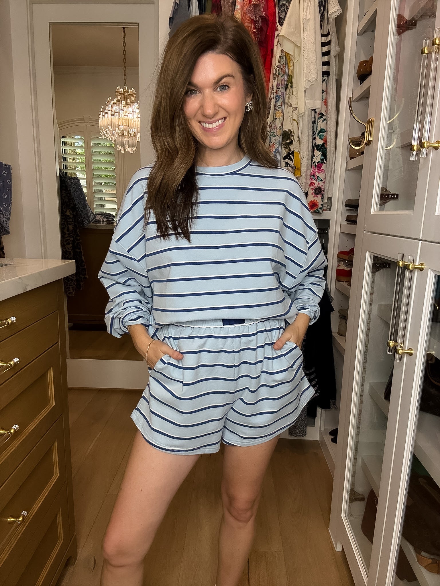 The Leisure Club Striped Set