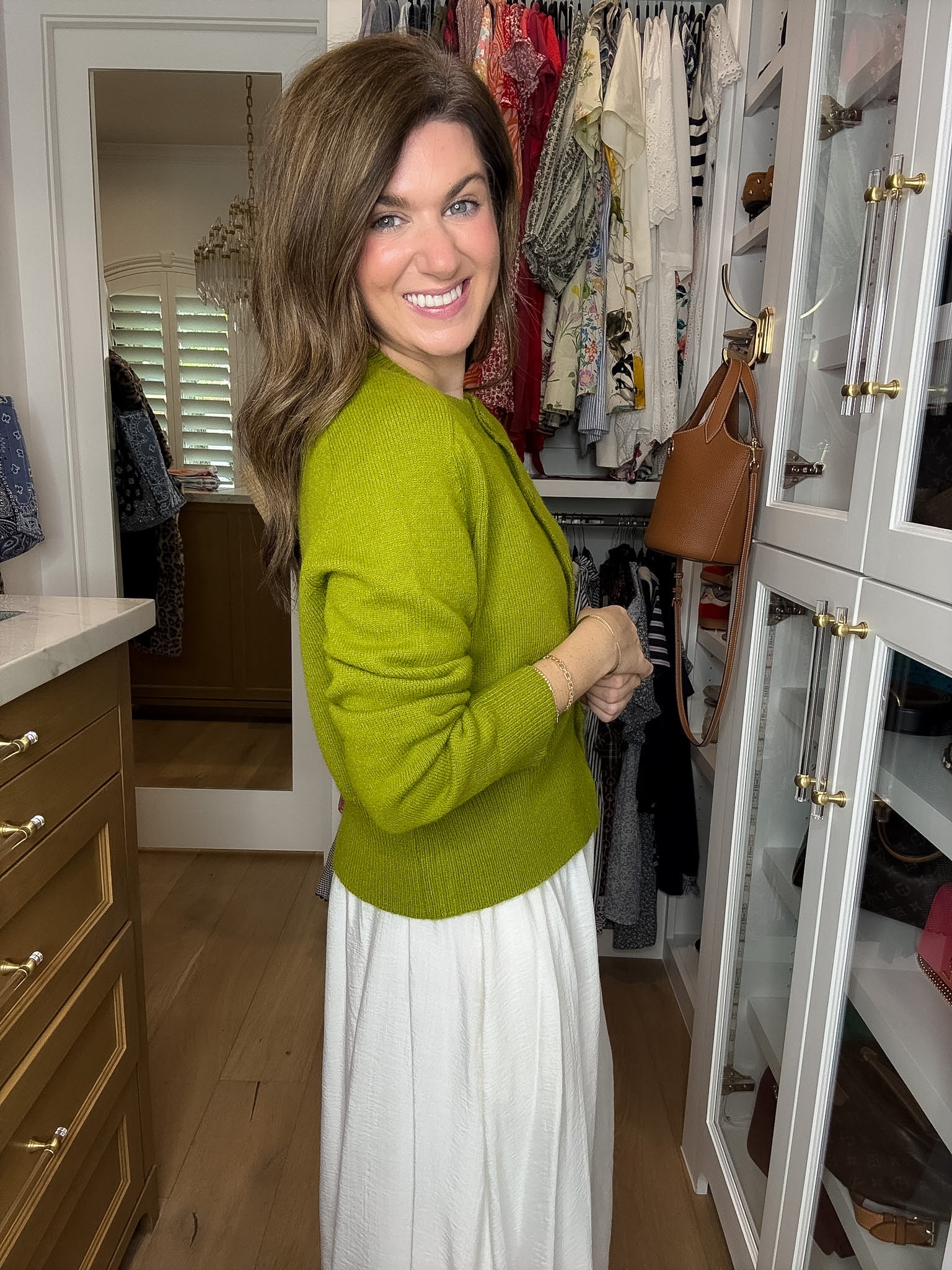 Chic Happens Cardigan in Chartreuse