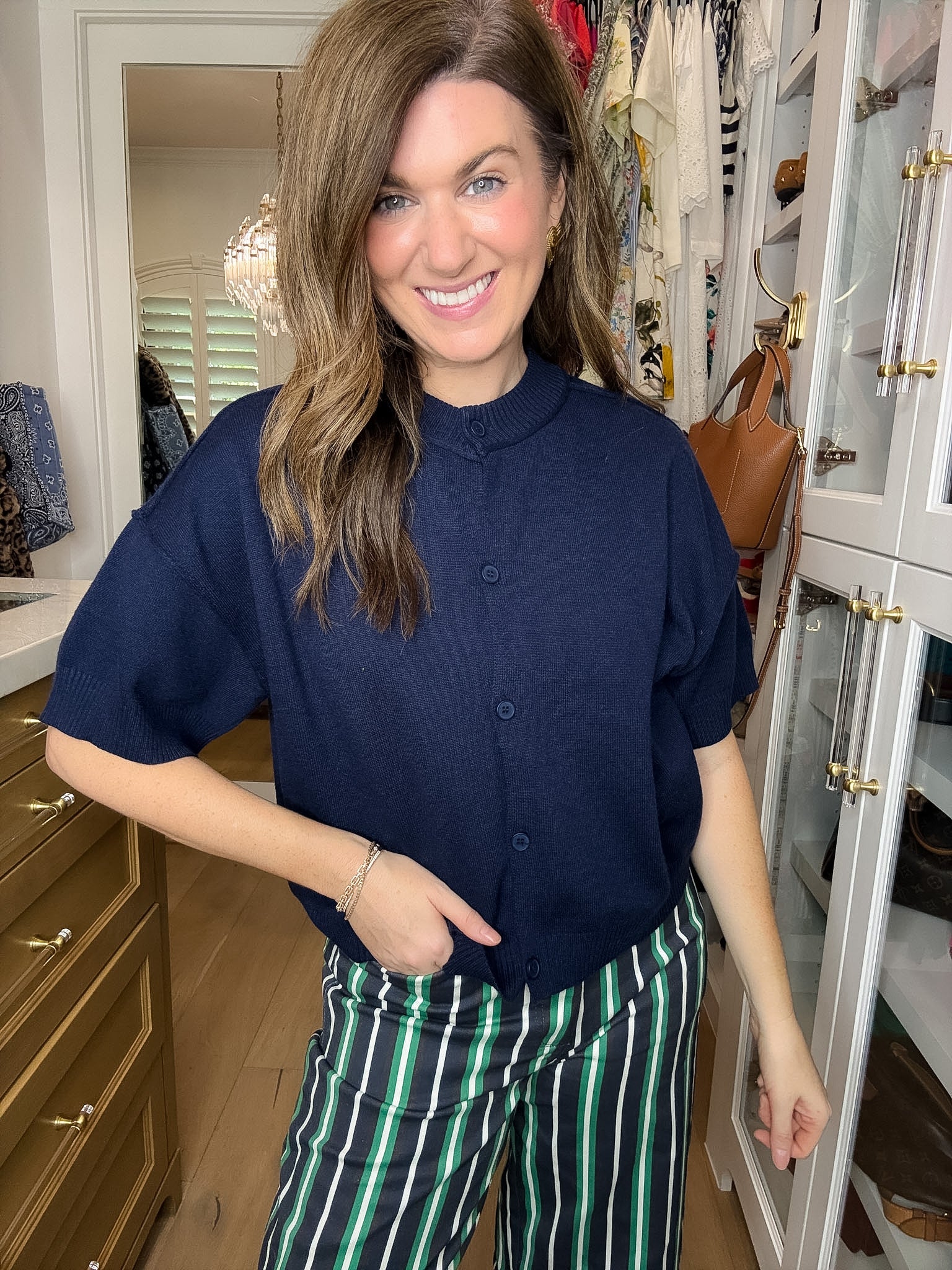 The Style Standard Cardigan in Navy
