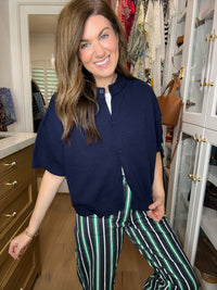 The Style Standard Cardigan in Navy