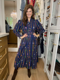 Ever After Midi Dress in Navy