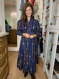 Ever After Midi Dress in Navy