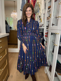 Ever After Midi Dress in Navy