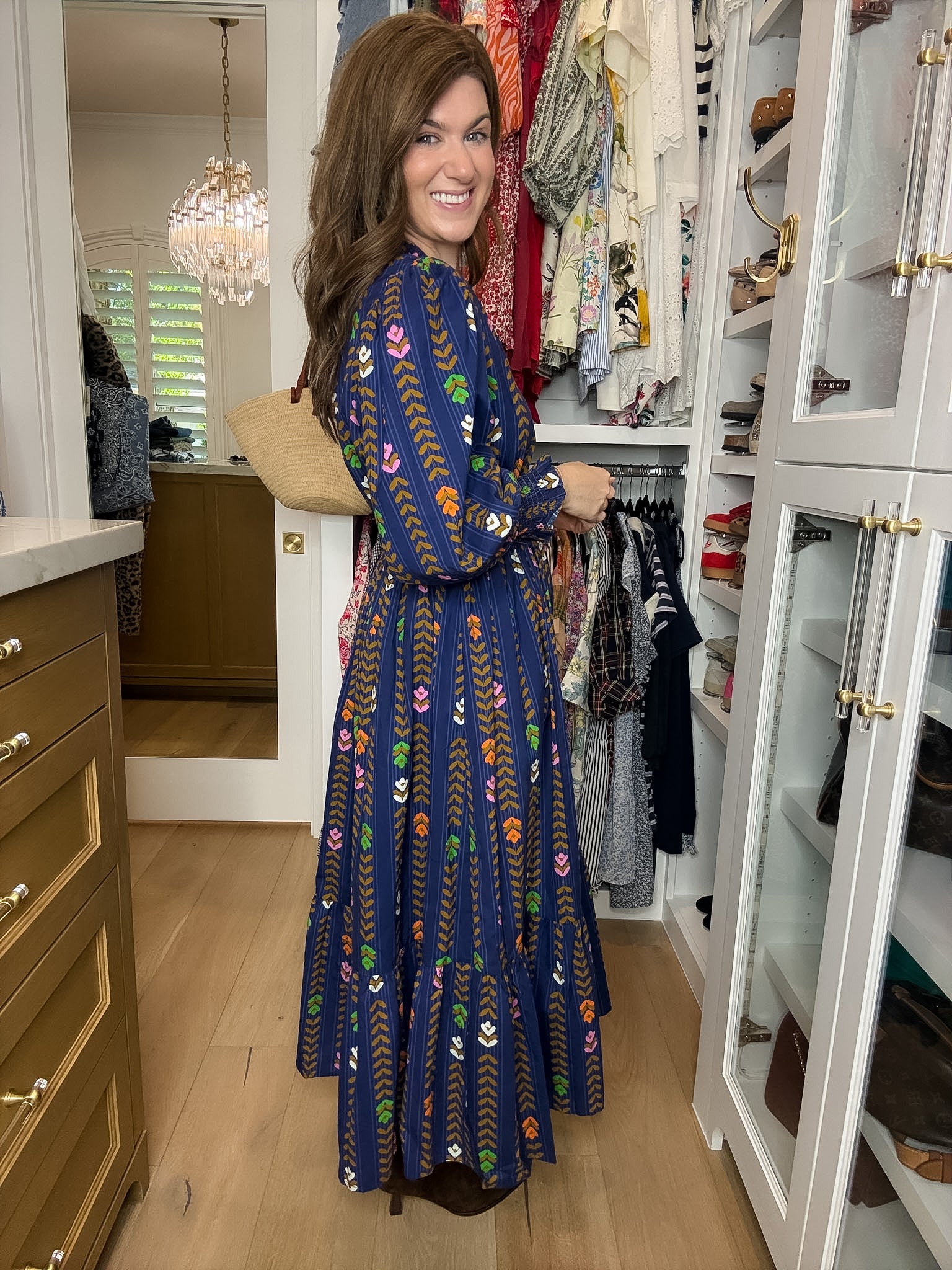 Ever After Midi Dress in Navy