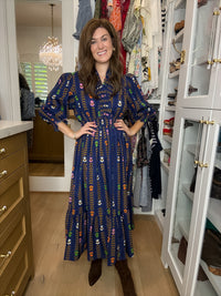 Ever After Midi Dress in Navy