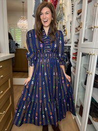Ever After Midi Dress in Navy