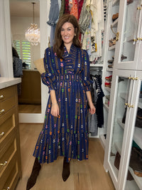 Ever After Midi Dress in Navy