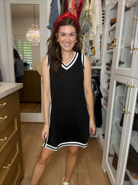 Sideline Tunic Biker Set in Black