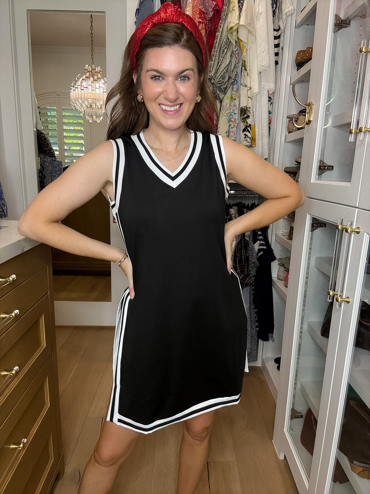 Sideline Tunic Biker Set in Black