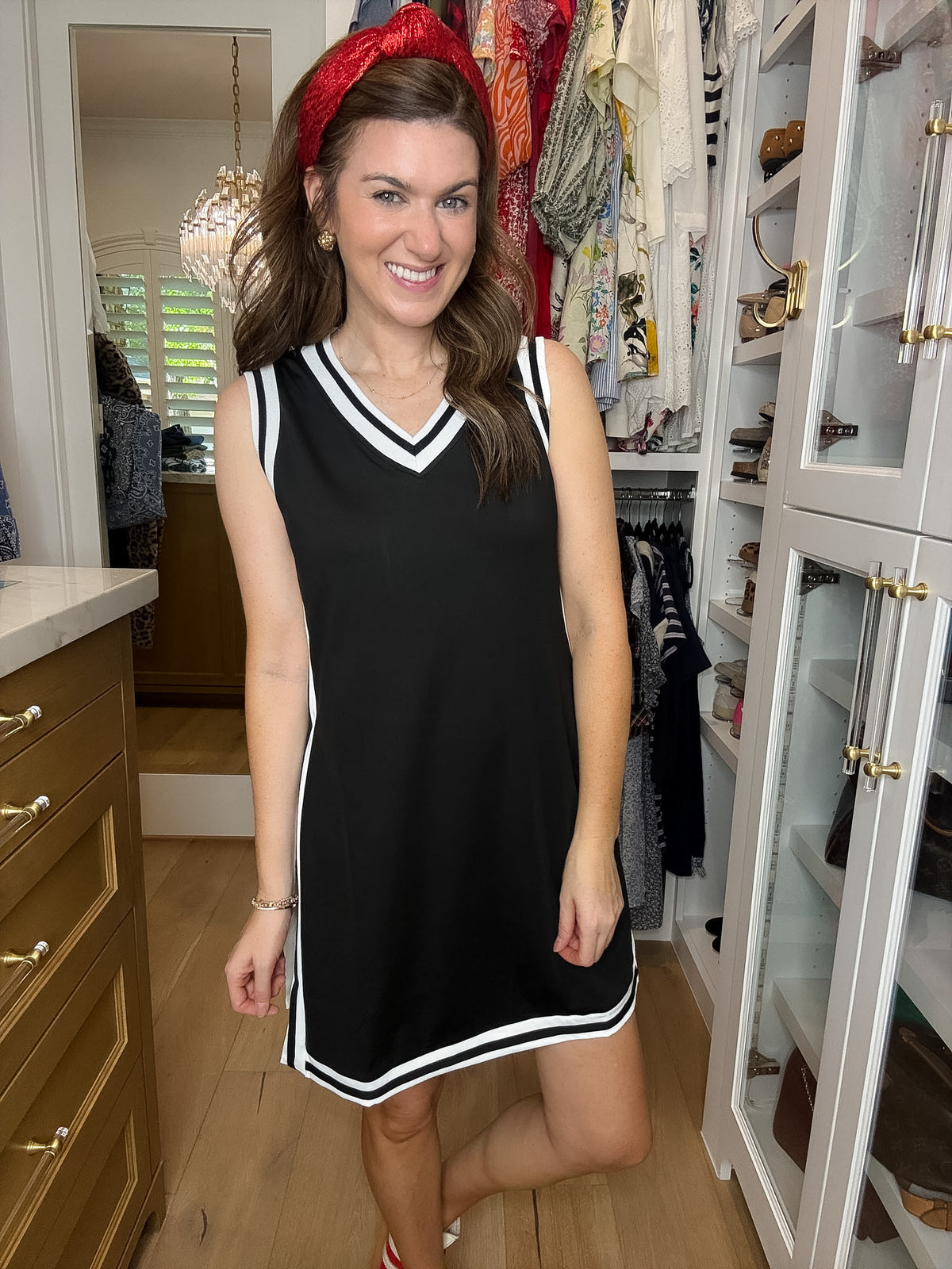 Sideline Tunic Biker Set in Black
