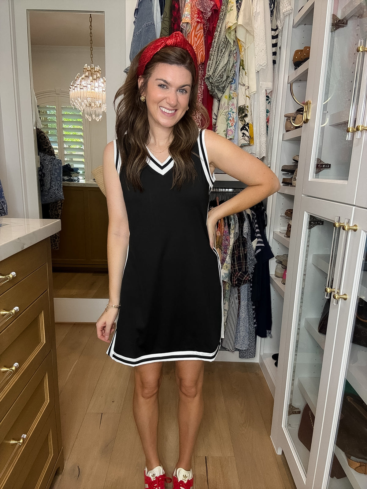 Sideline Tunic Biker Set in Black