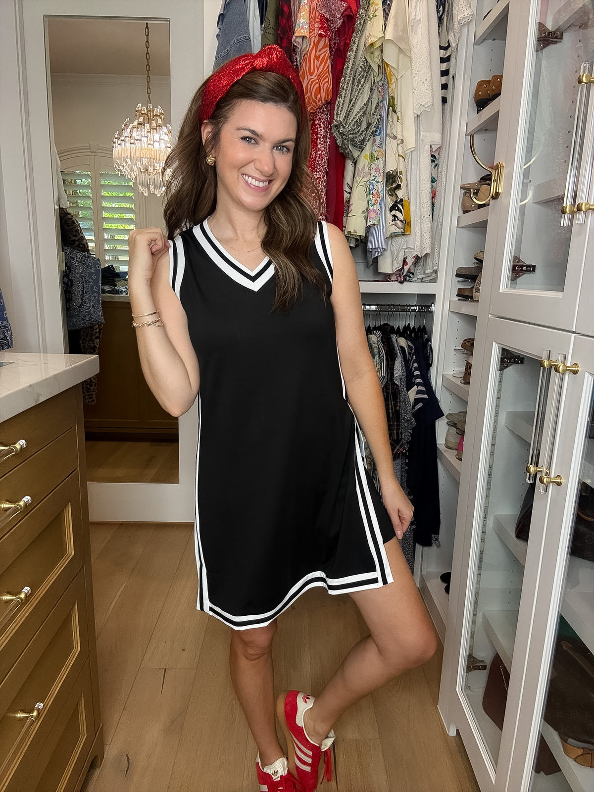 Sideline Tunic Biker Set in Black