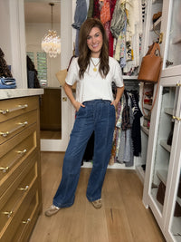 Mica City Streets High Rise Wide Leg Jogger Jeans