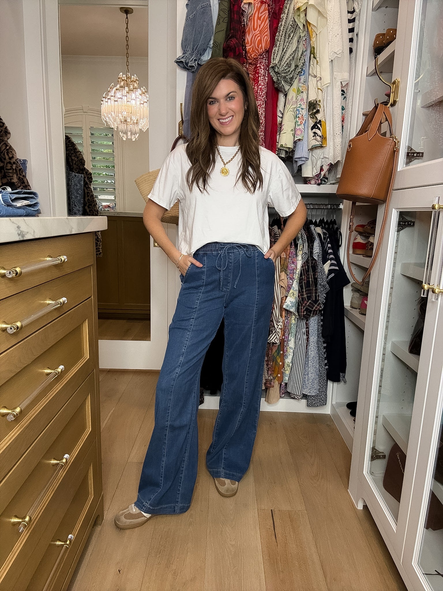 Mica City Streets High Rise Wide Leg Jogger Jeans