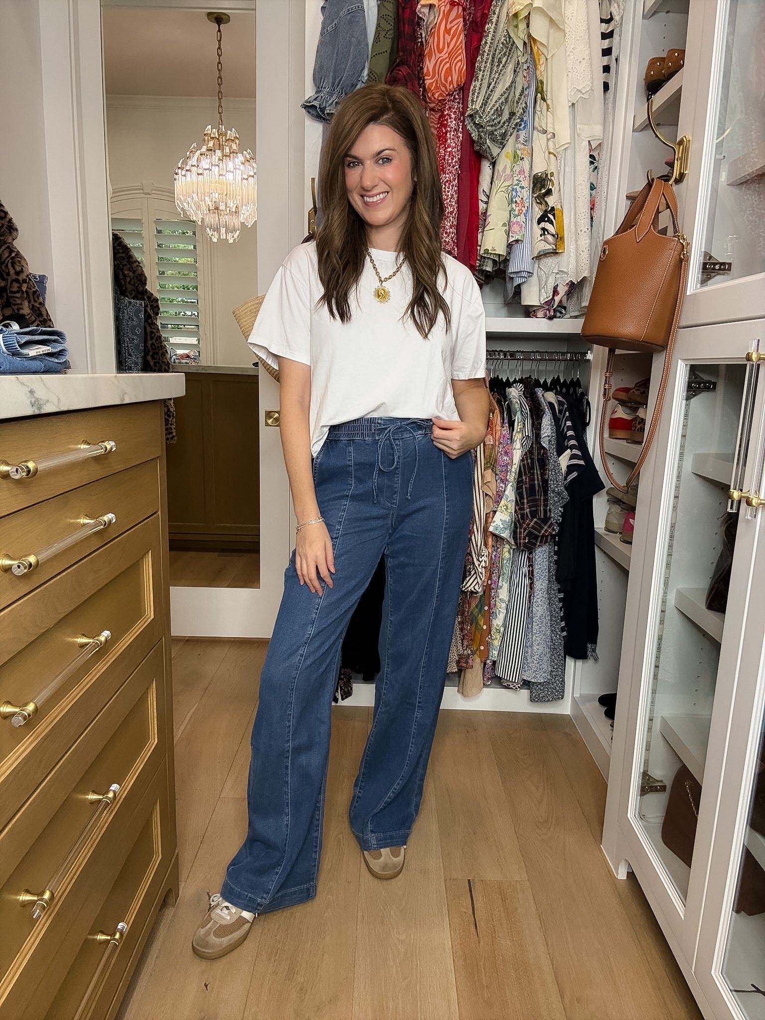 Mica City Streets High Rise Wide Leg Jogger Jeans