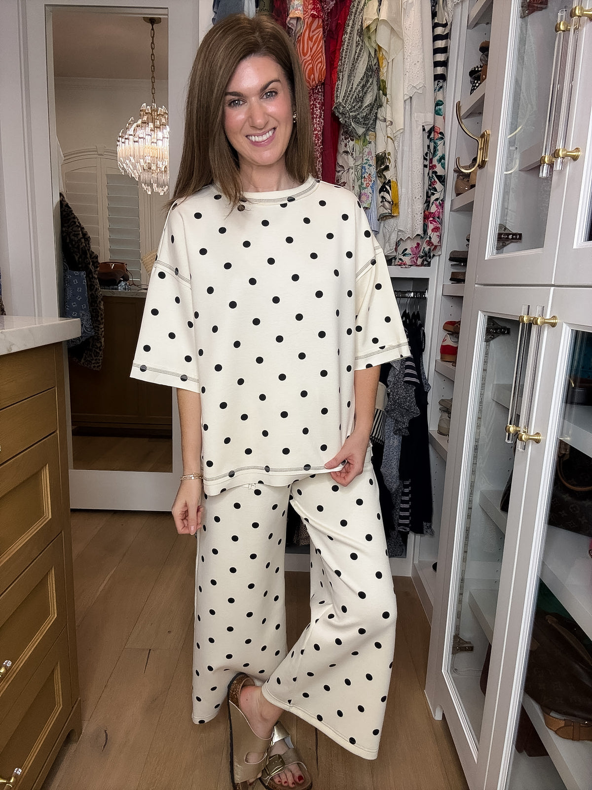 Perfectly Spotted Set in Cream