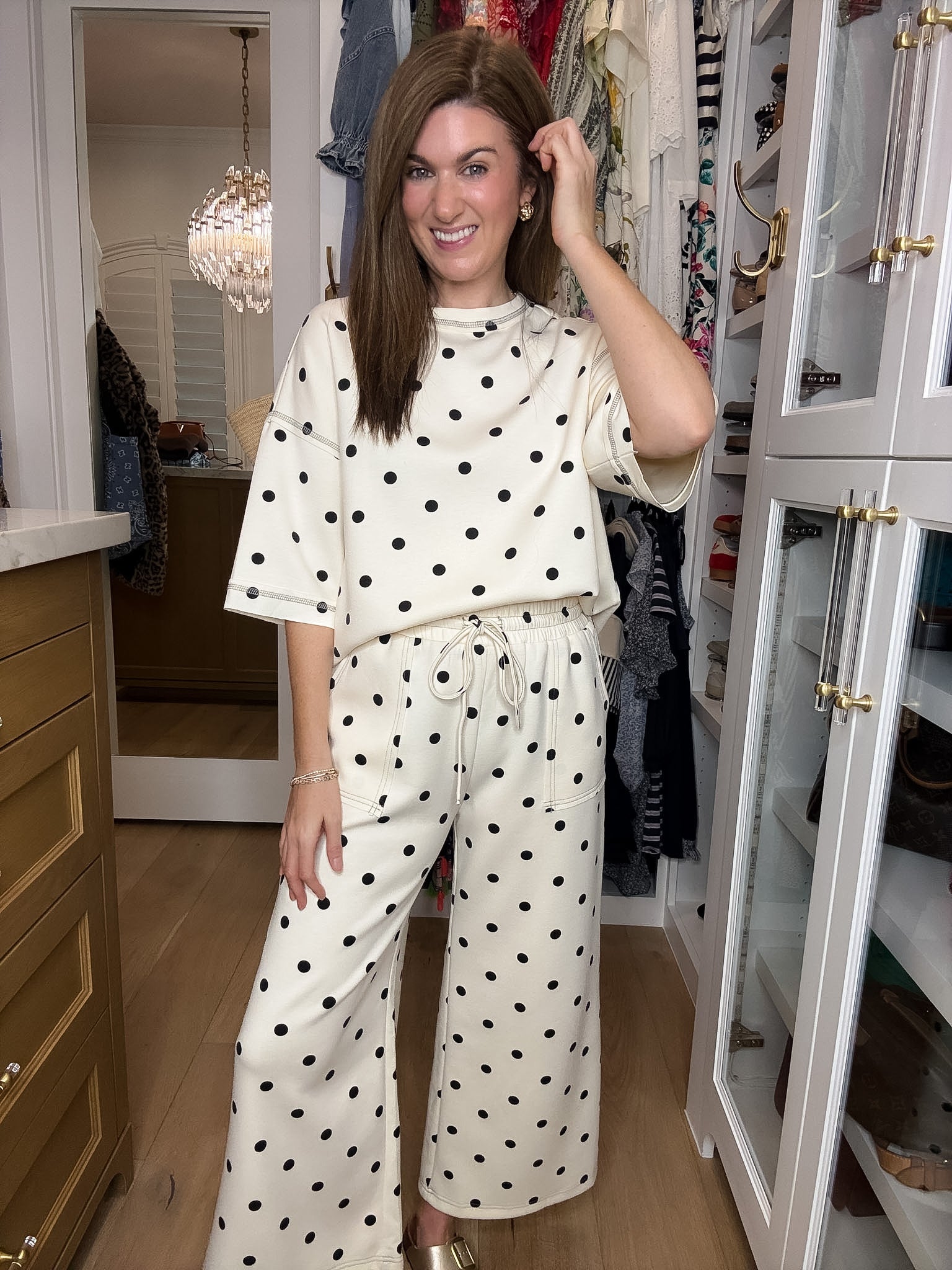Perfectly Spotted Set in Cream
