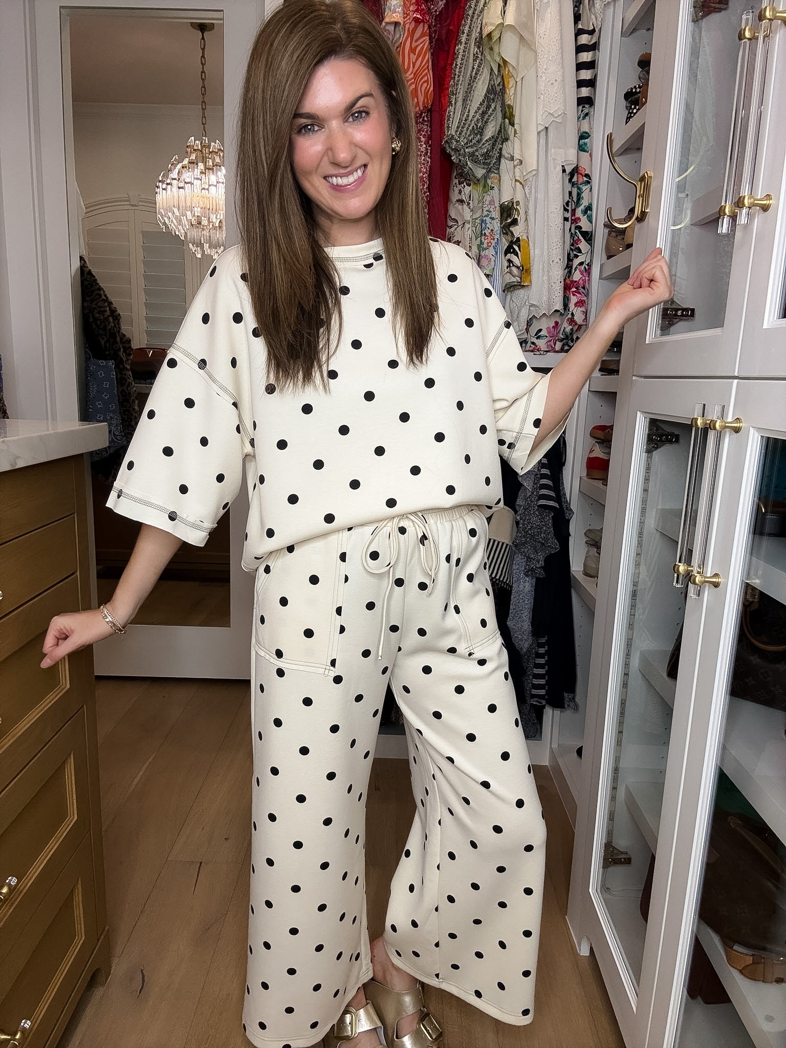 Perfectly Spotted Set in Cream