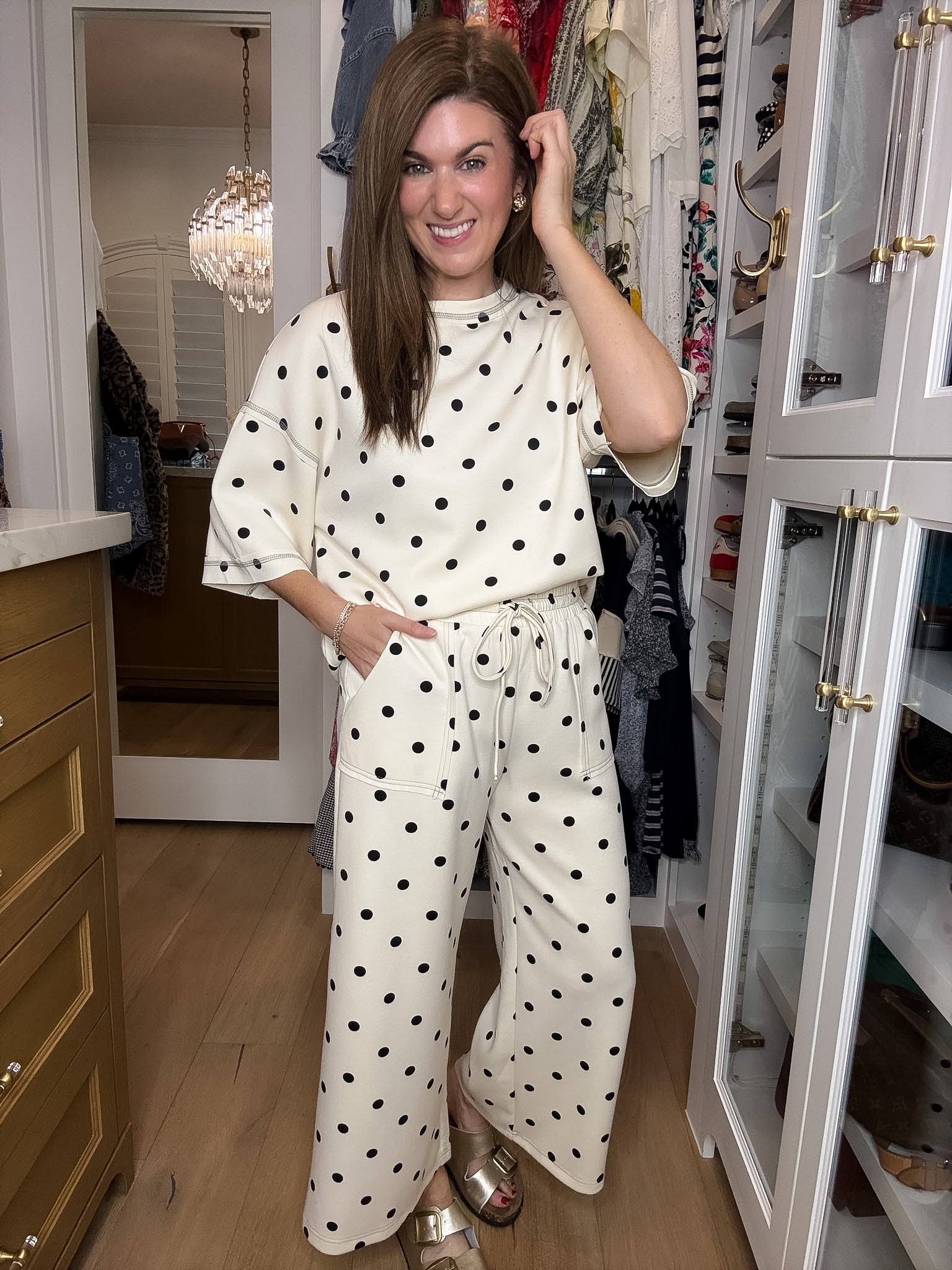 Perfectly Spotted Set in Cream