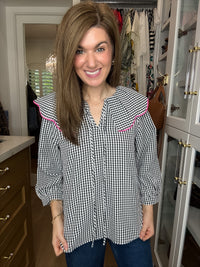 Pretty in Check Gingham Top