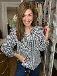 Pretty in Check Gingham Top