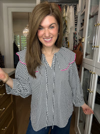 Pretty in Check Gingham Top