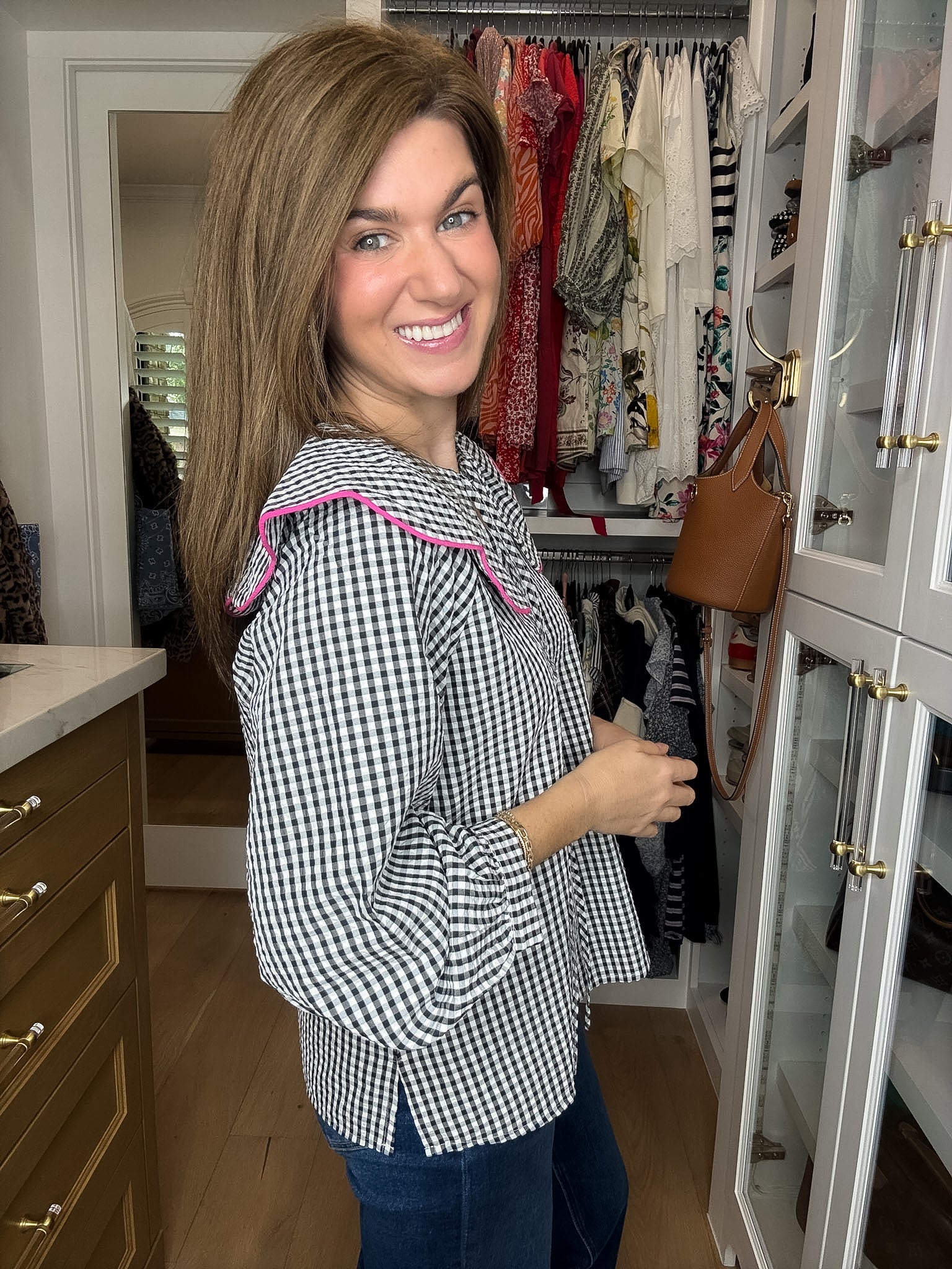 Pretty in Check Gingham Top