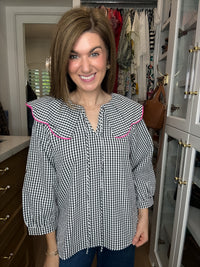 Pretty in Check Gingham Top